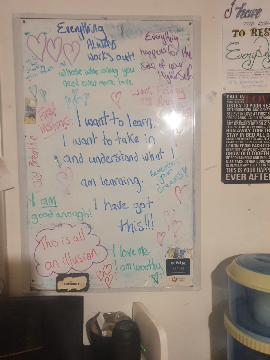 My latest notes to&nbsp;myself..