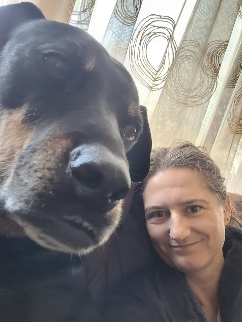 Waking up with coffee and cuddles from Boss&nbsp;💞