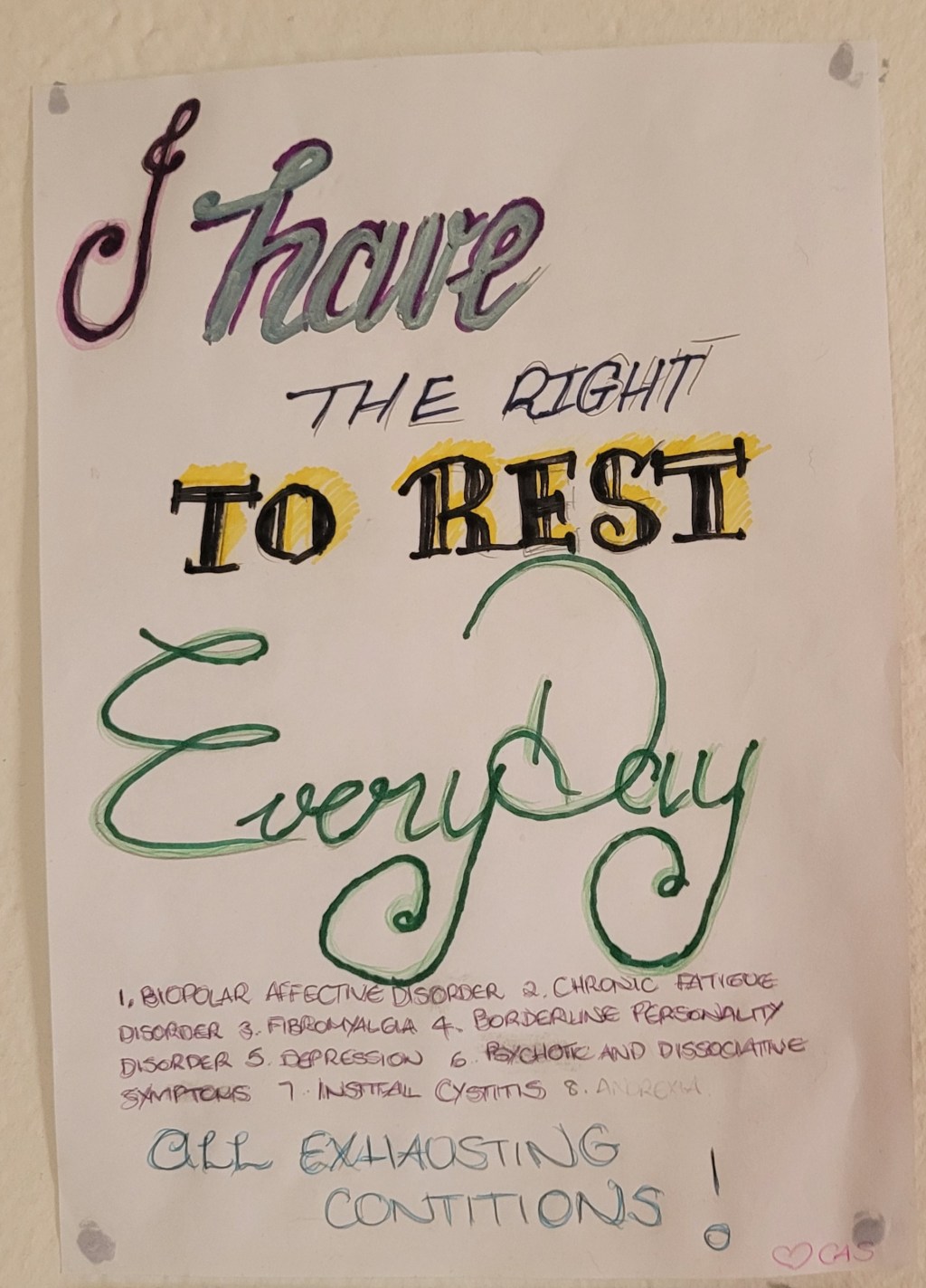 I find it so hard to allow myself to rest when I’m exhausted and in pain but have uni work to do&nbsp;😔