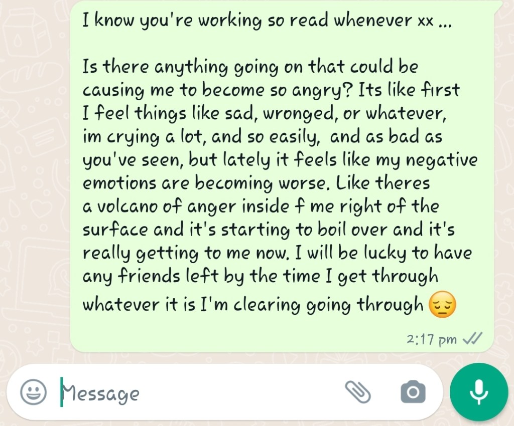 What is it inside of me that needs to come&nbsp;out?