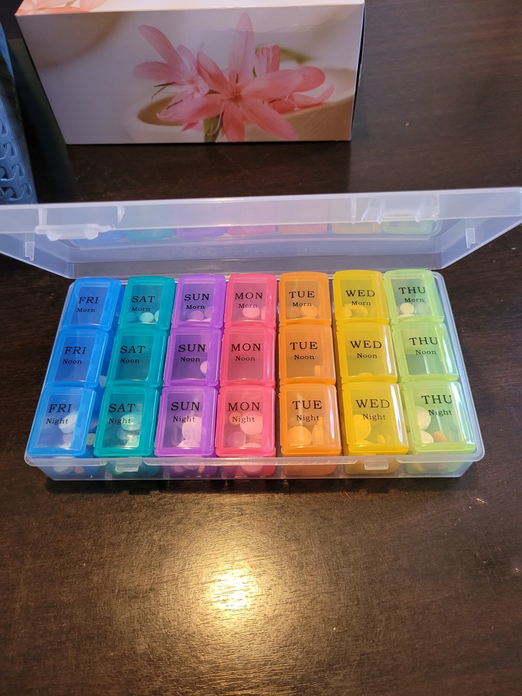 Now I have a pretty colourful new pill box&nbsp;🥰