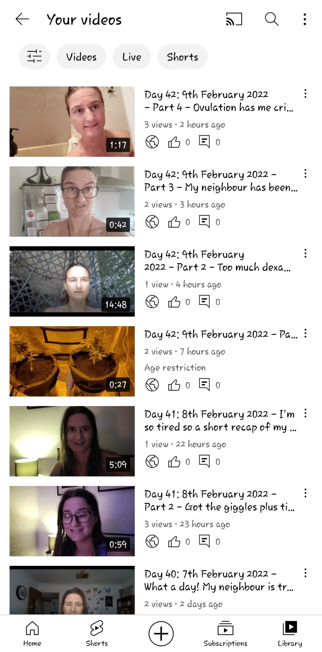 I’ve only just seen that I haven’t shared videos 2-4 even though I made them throughout the day&nbsp;😅