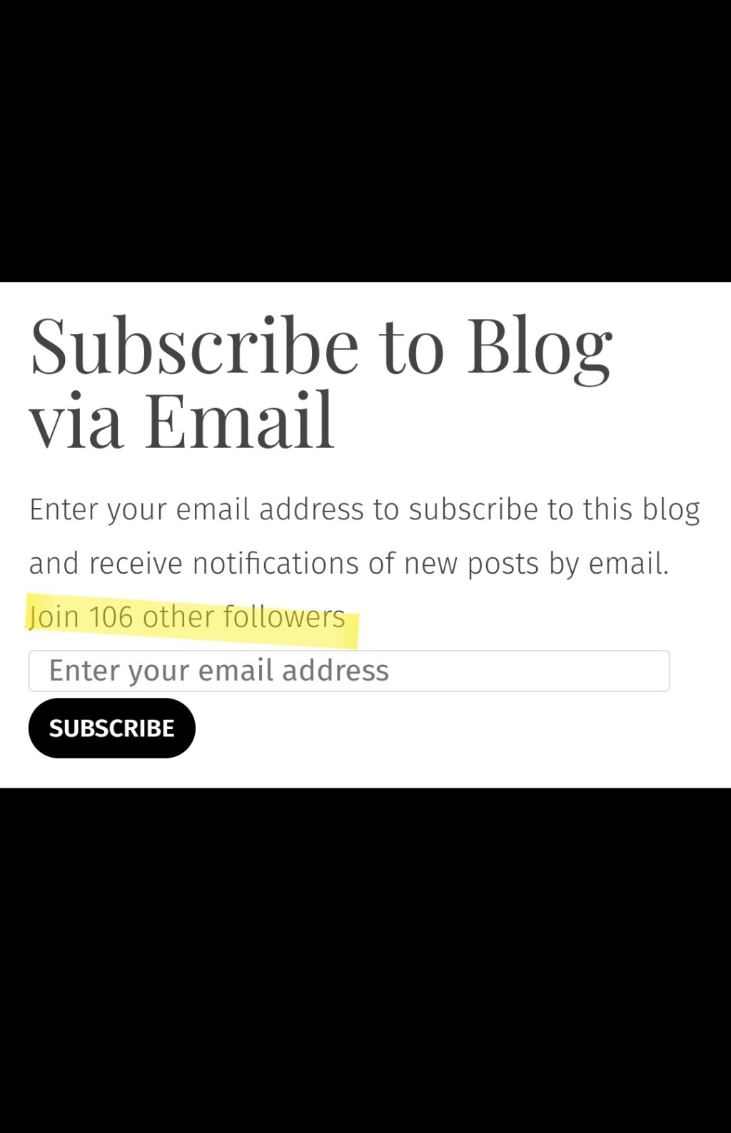 I have 106 followers&nbsp;🥳