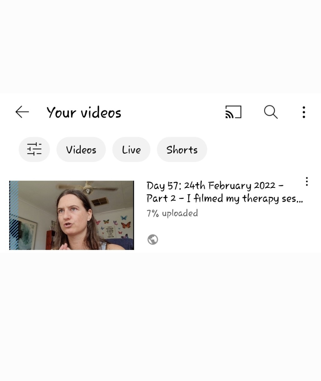 Video was at 90% uploaded.. went to check it’s finished so I can share.. it’s restarted uploading again&nbsp;😭