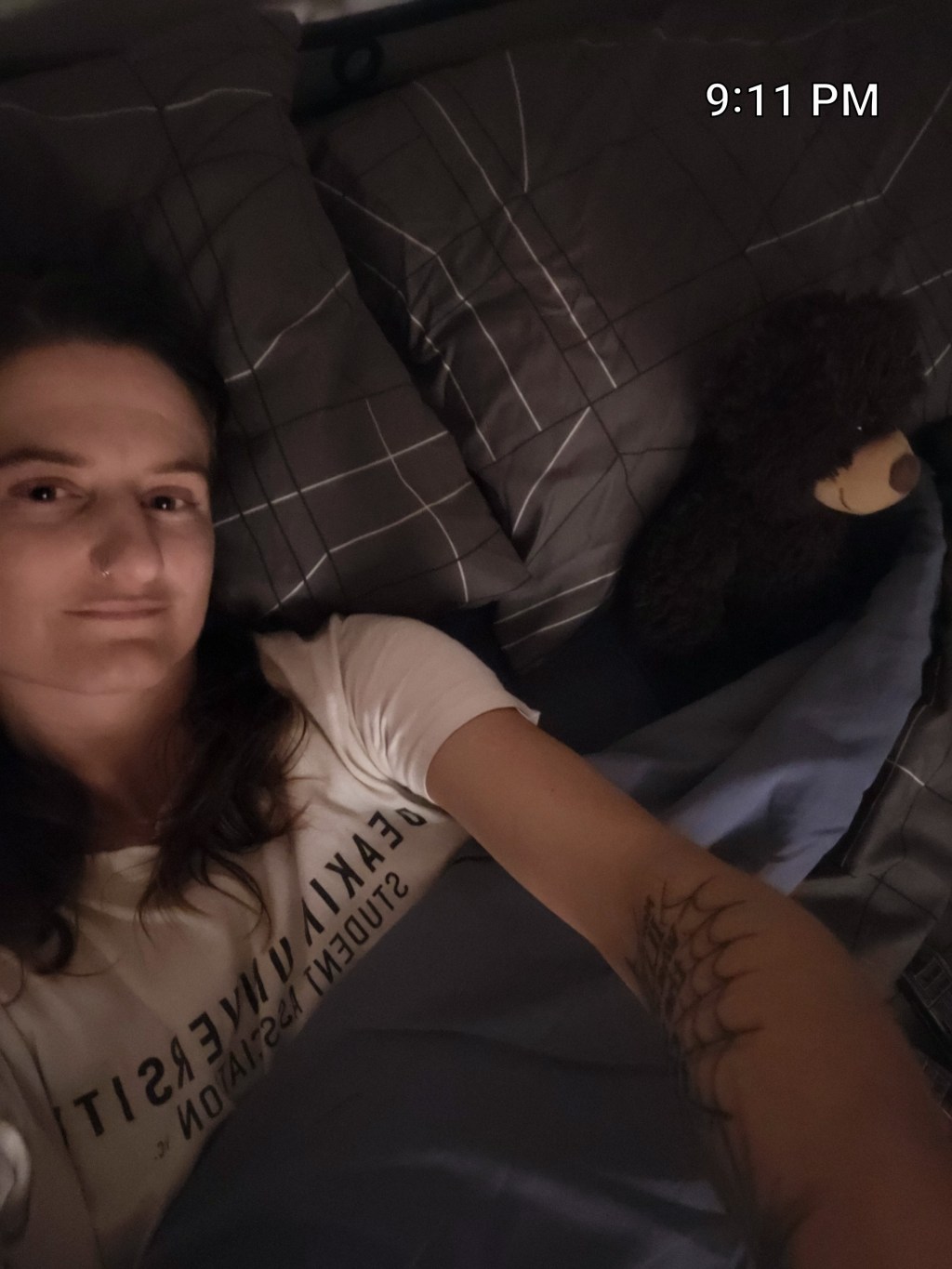 Living alone sure has it’s perks 😌 I’m in bed already&nbsp;😴