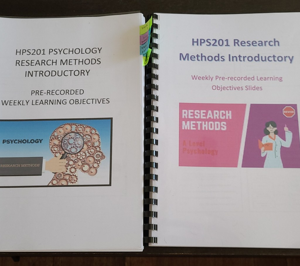 I doubled up printing my Research Methods Introductory&nbsp;🤦‍♀️😆