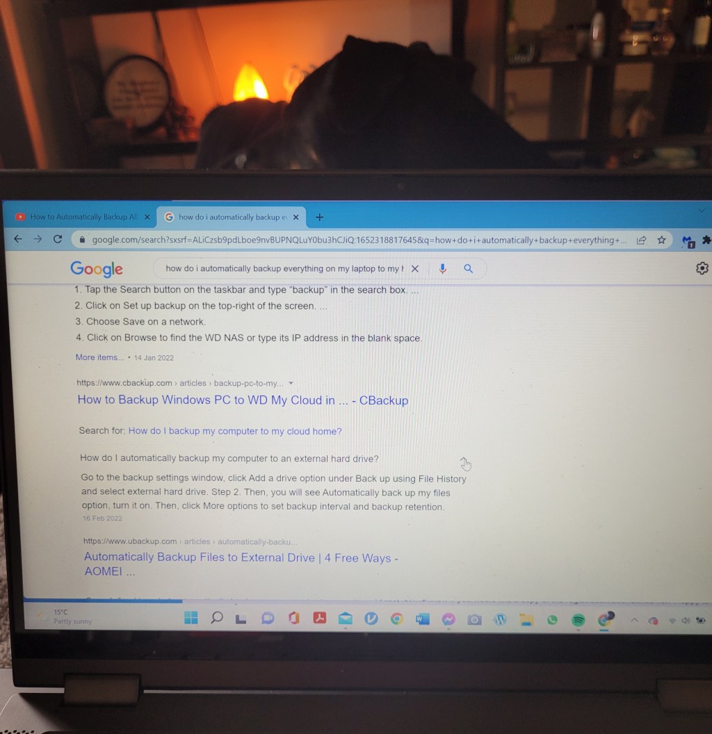 I spent so much money on the external cloud hard drive, I really need to figure out how to get my laptop to automatically backup to it&nbsp;🙄