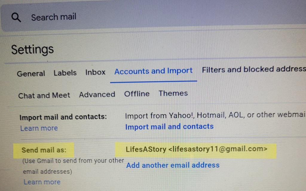 It appears I have confused myself by saving my website’s email under my first and middle name somewhere&nbsp;🤦‍♀️😂