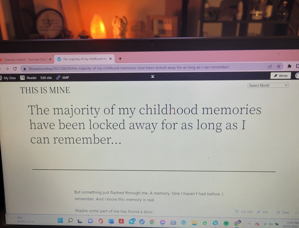 I am reading my blogs from a third-person point of view&nbsp;🙂