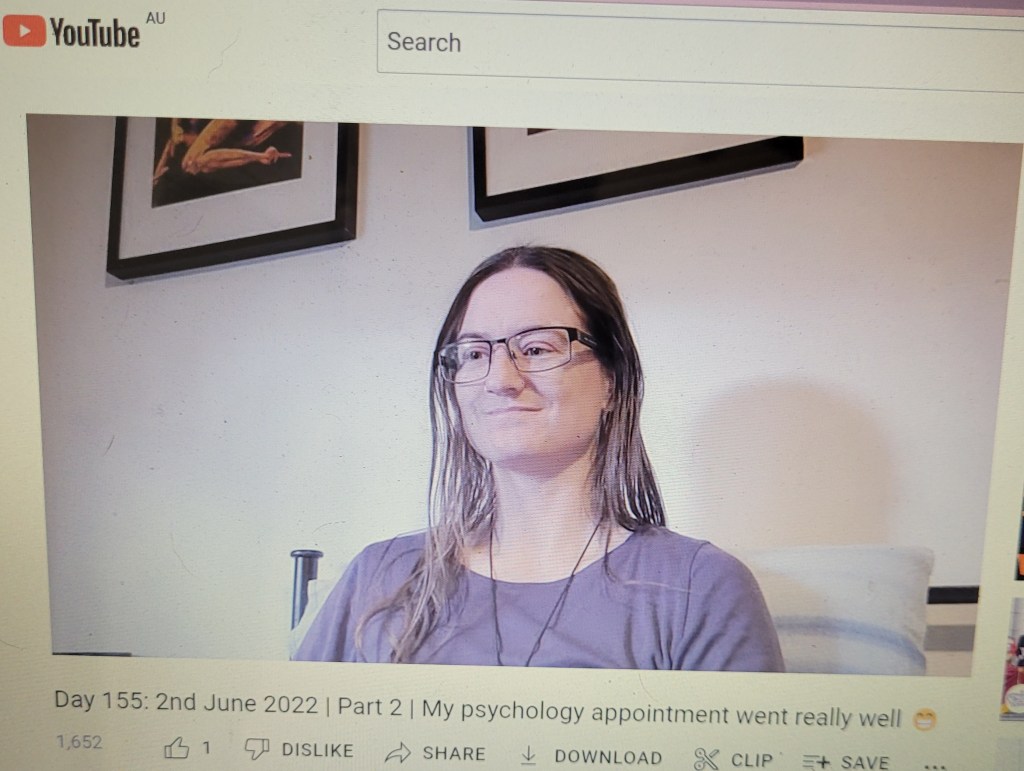 Just finished watching my psychology appointment back&nbsp;😛