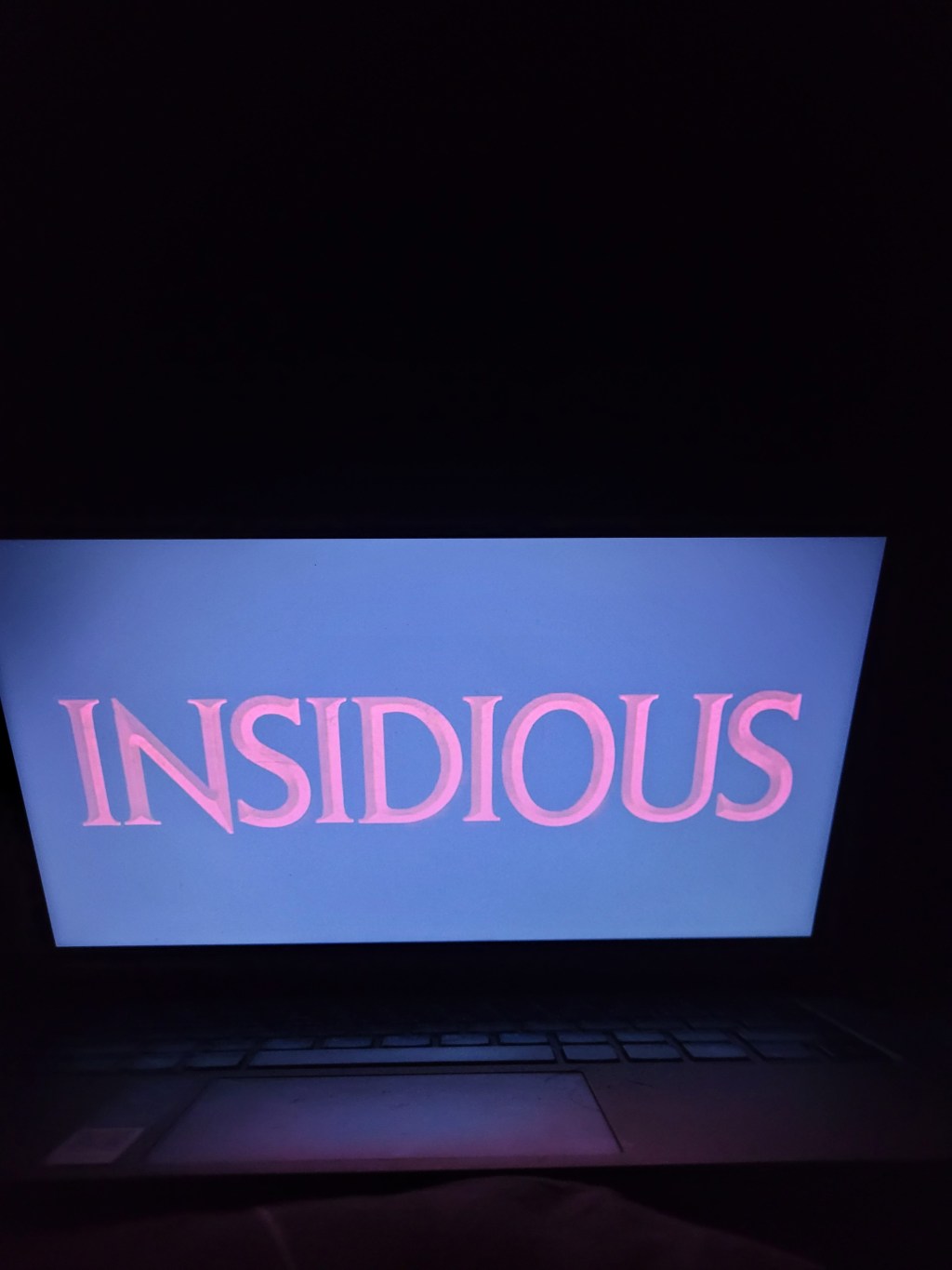 Watching scary movies on laptop in bed&nbsp;😁