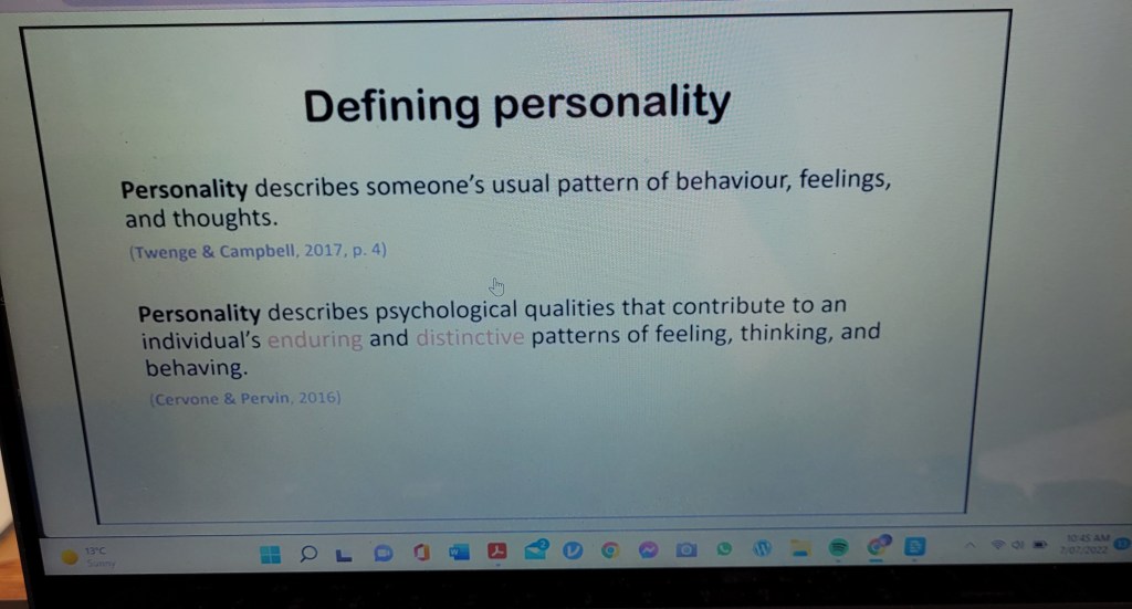 I’m so excited to start studying&nbsp;Personality!!!