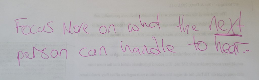 Just sat down at my desk and came upon this note I wrote to myself&nbsp;☺