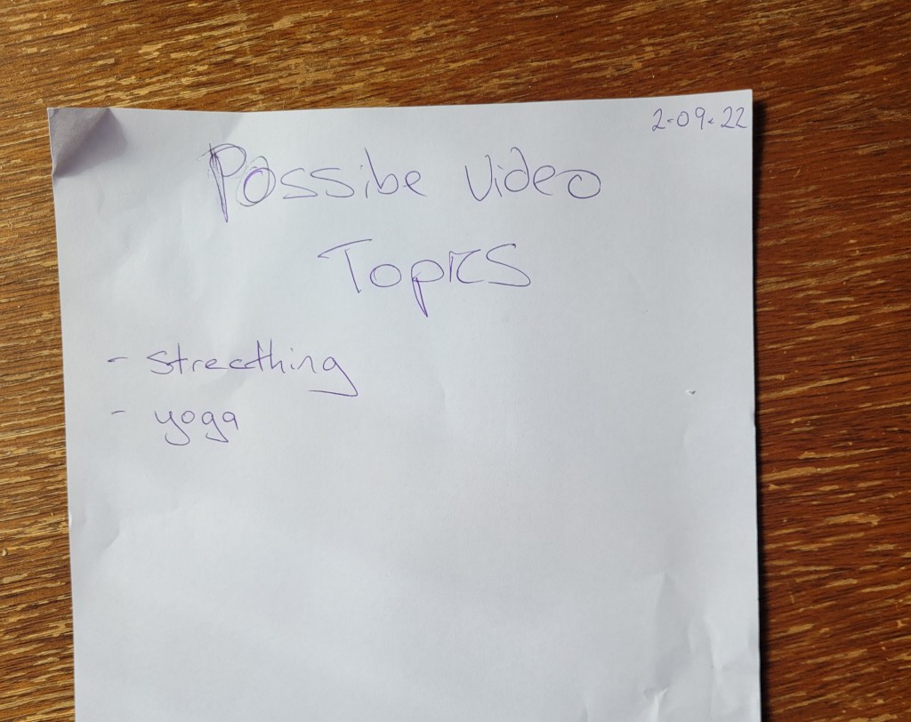 I want to start stretching daily, so made it easier for myself to&nbsp;do…