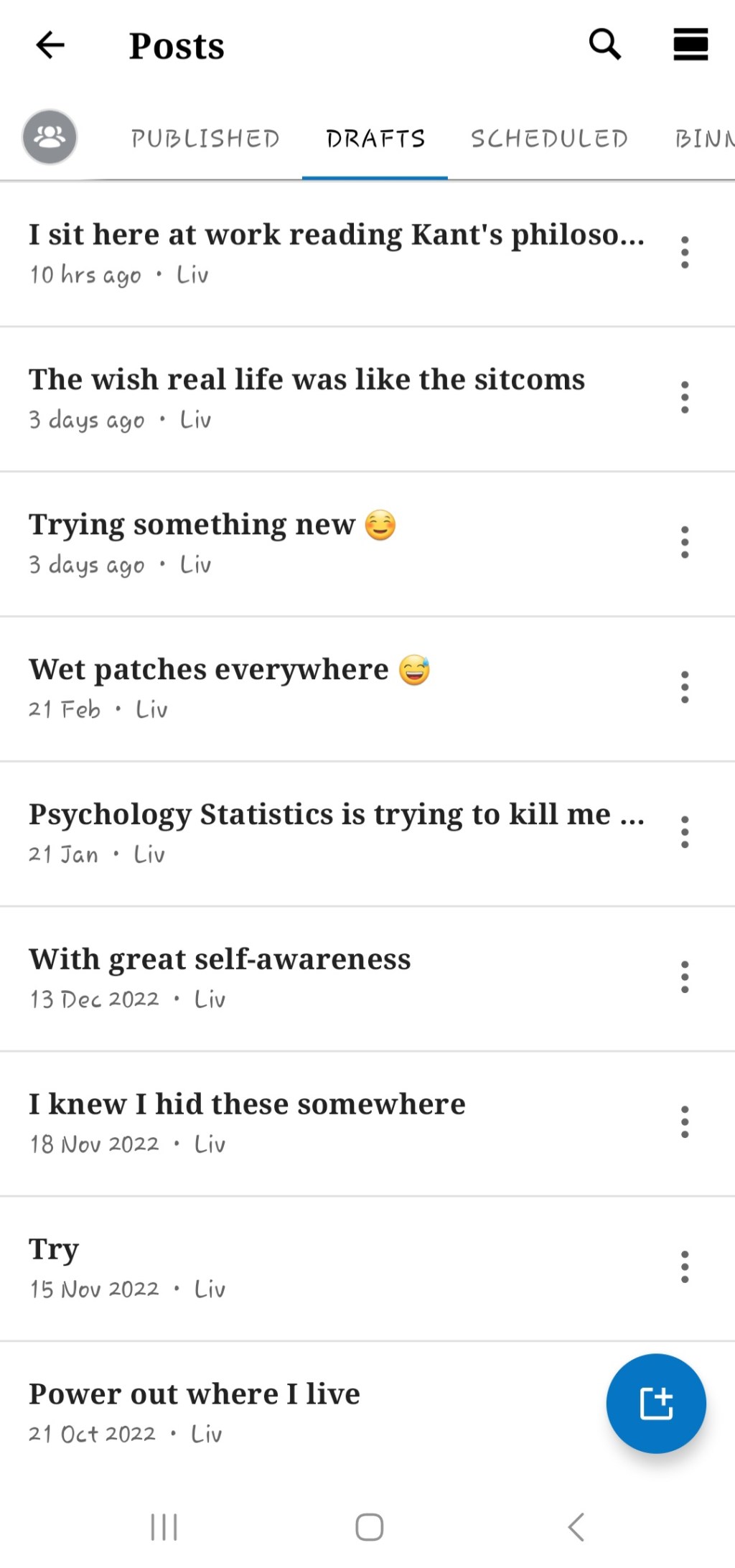 Currently sitting in my draft folder&nbsp;🤦‍♀️🫣